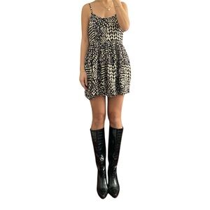 Forever 21 Geometric Pattern Babydoll Dress Size S